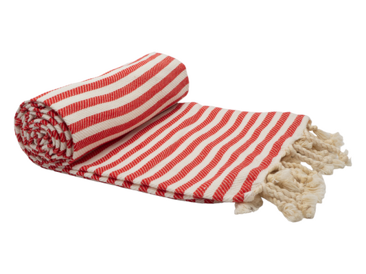 Portsea Turkish Cotton Towel - Cherry