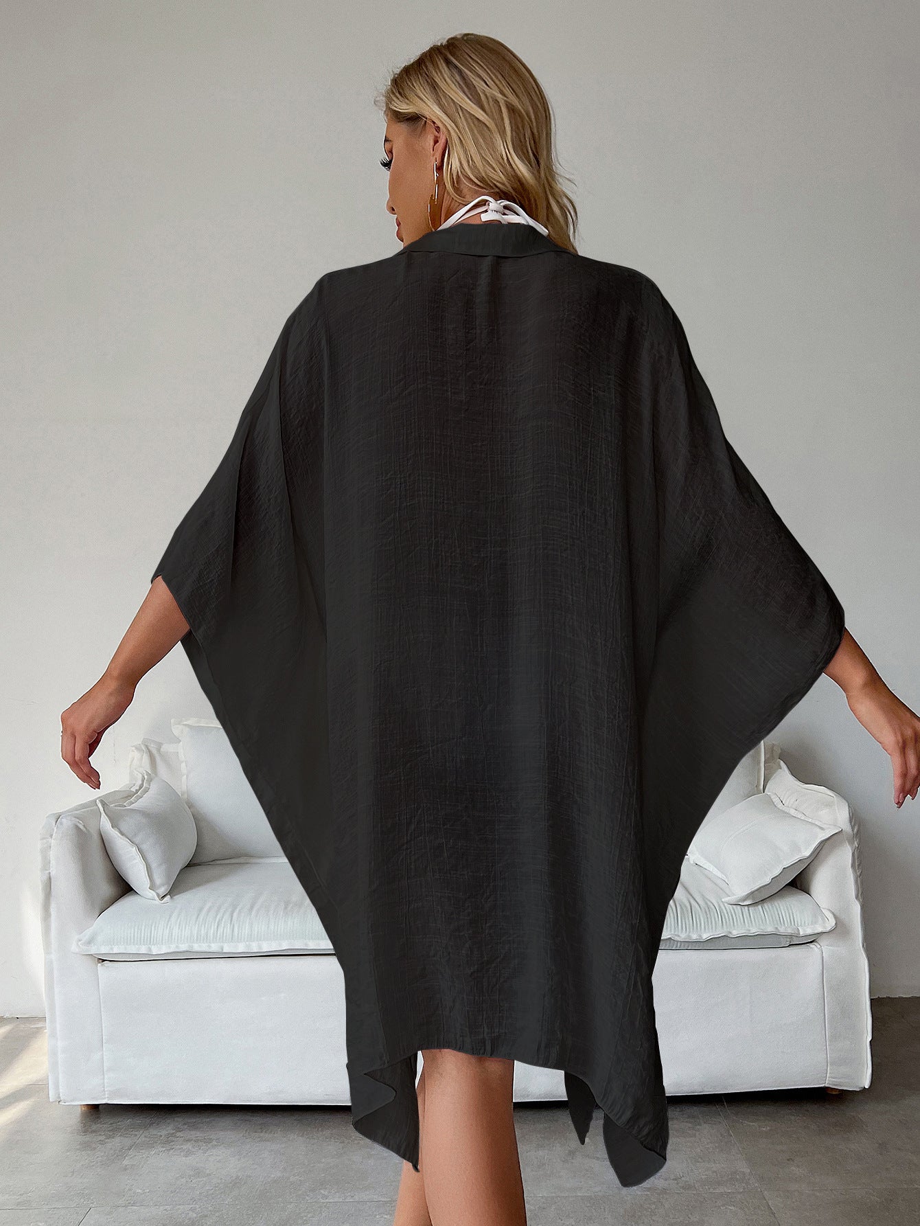 Marina Beach Cover Up - Black