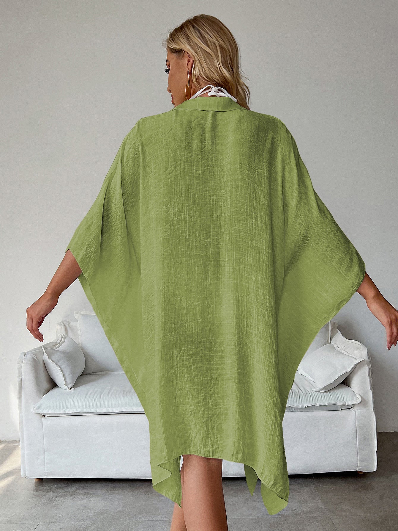 Marina Beach Cover Up - Light Green