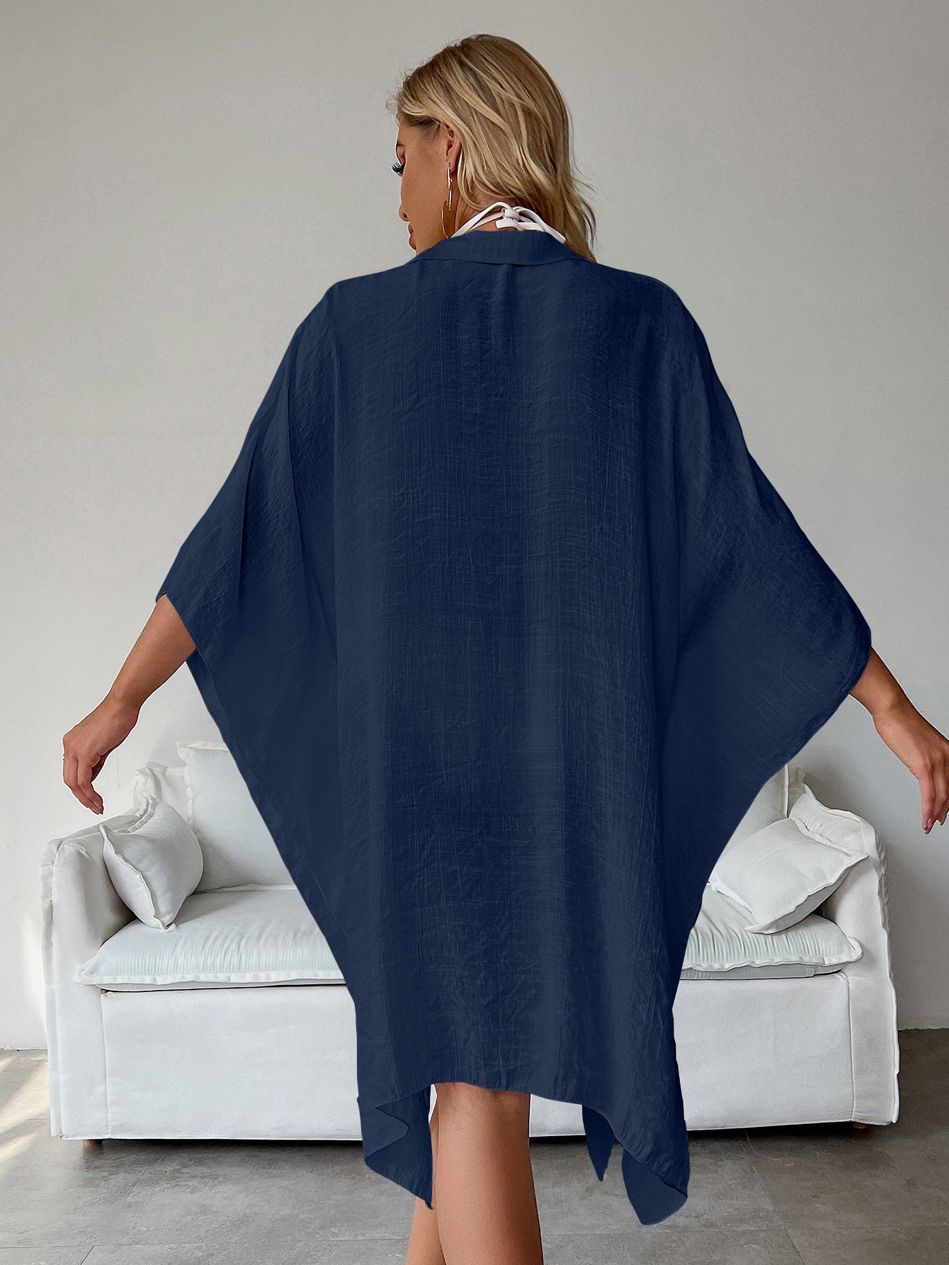 Marina Beach Cover Up - Navy Blue