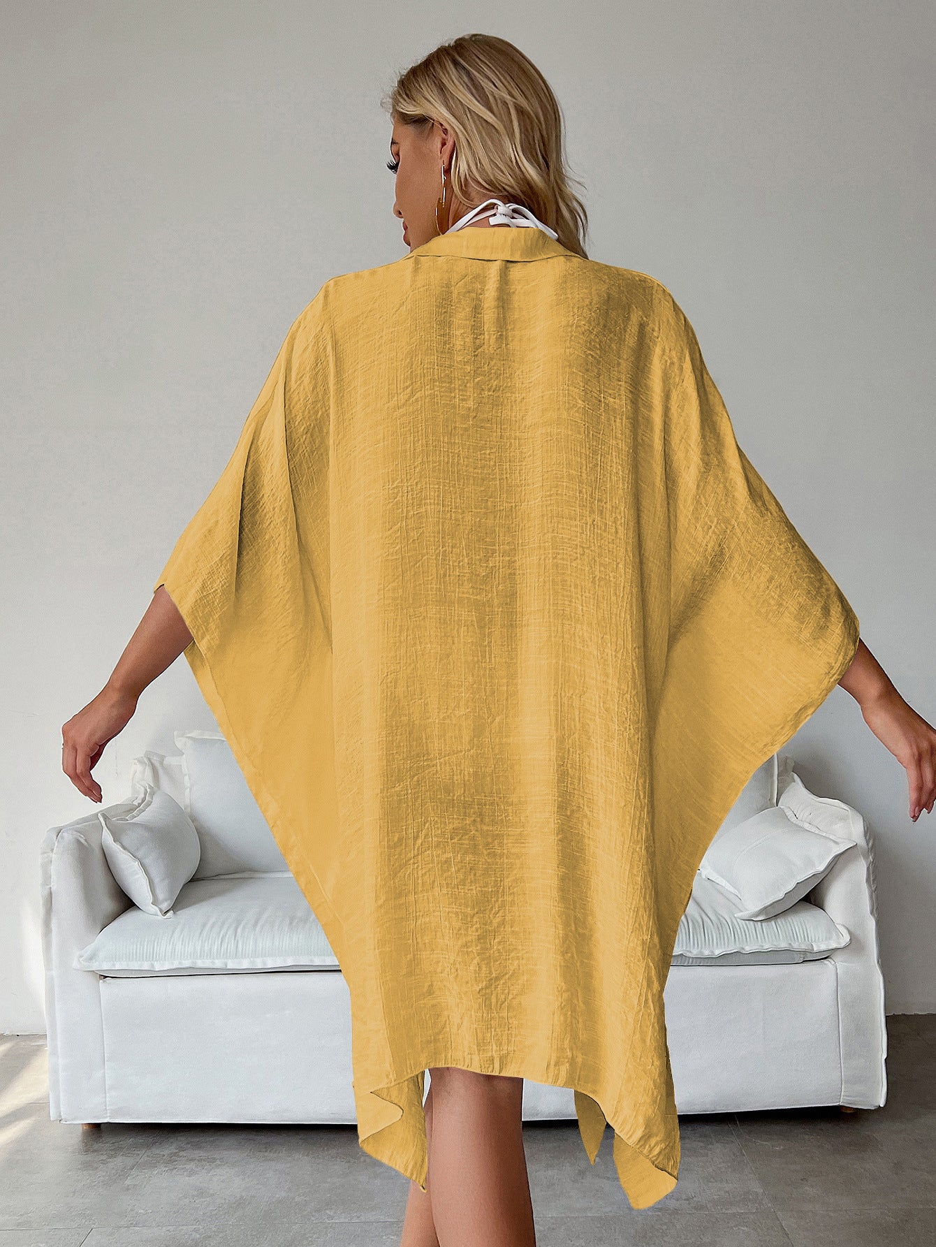 Marina Beach Cover Up - Yellow