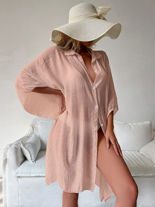Marina Beach Cover Up - Light Pink