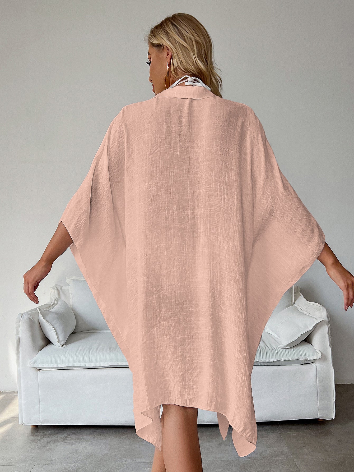Marina Beach Cover Up - Light Pink