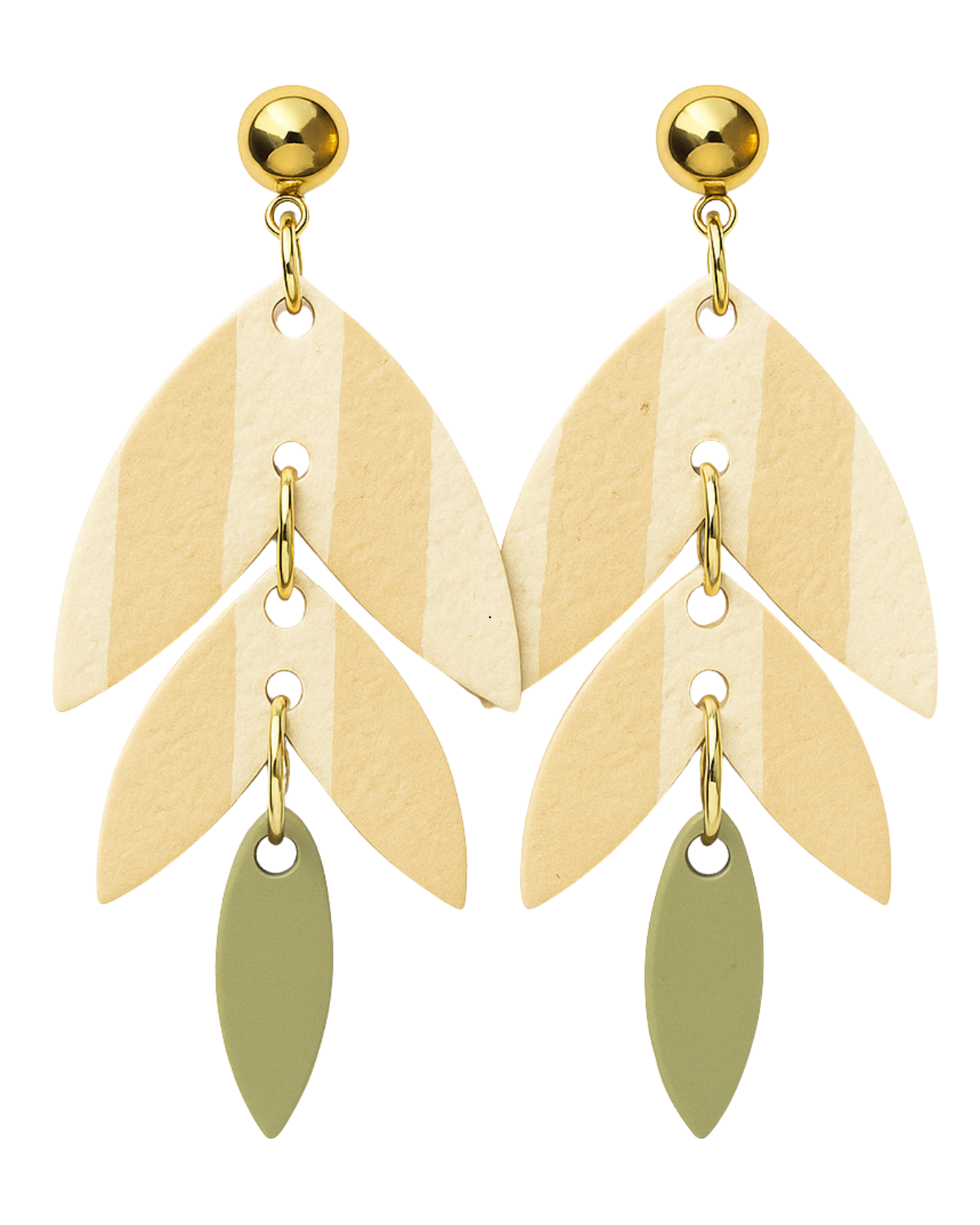 Coastal Drift Clay Earrings