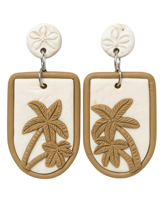 Palm Cove Clay Earrings