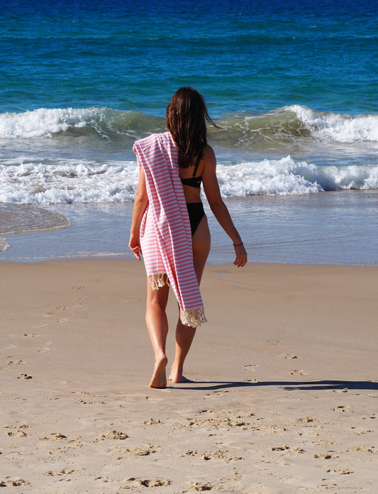 Portsea Turkish Cotton Towel - Blush