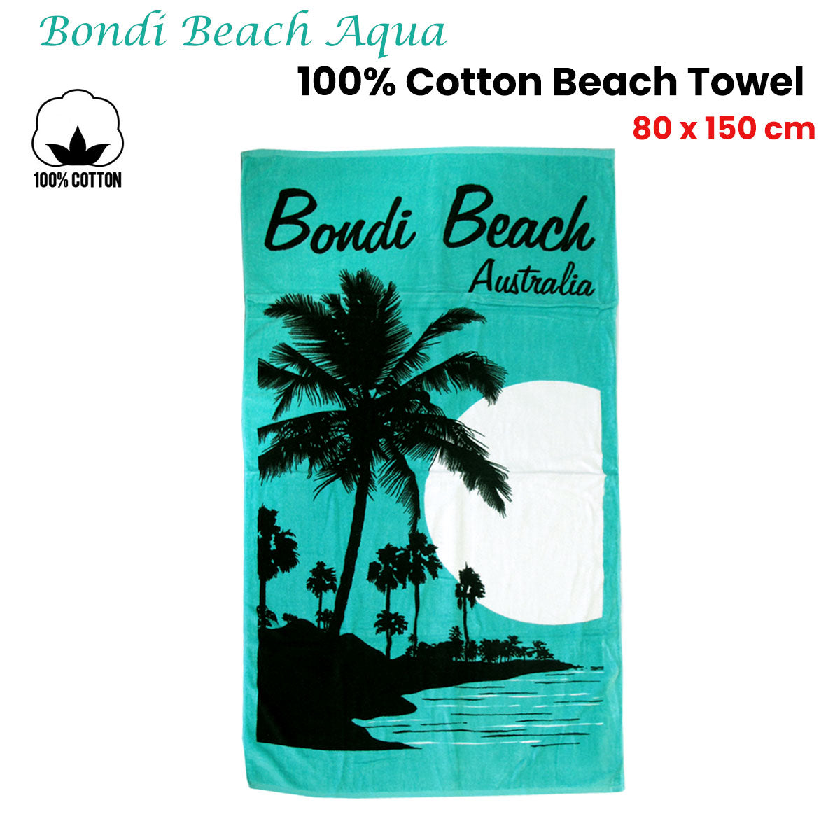 Bondi Beach Towel - Aqua