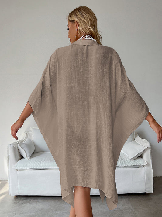 Marina Beach Cover Up - Dark Khaki